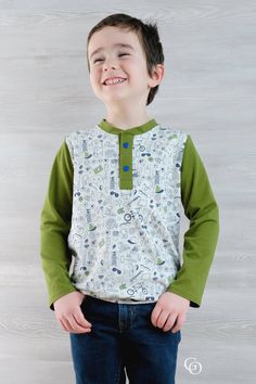 The Kid's Pocket Henley PDF Sewing Pattern is comfortable, stylish and definitely a must have for your little one. It features snap or button placket, short sleeves or long sleeves, and optional pocket. Your little man is going to love this trendy look! These are digital PDF Sewing Patterns. They are NOT paper pattern that you would receive in the mail. You will be able to download this pattern(s) immediately after purchase from your account or from the order email. For more information on what Casual Long Sleeve Tops For Playtime, Cute Long Sleeve Tops With Pockets, Casual Button-up Tops For Playtime, Cotton Tops With Pockets For Playtime, Casual Tops With Pockets For Playtime, Cute Long Sleeve Tops With Button Closure, Cute Tops With Pockets, Cotton Tops With Button Closure For Playtime, Cute Long Sleeve Tops With Buttons