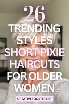 Click for More ➡️ | Save for Later ❤️Make 2025 your year of effortless elegance! These 26 trending short pixie haircut styles are ideal for older women seeking something new. Featuring sleek cuts, textured layers, and natural shades like salt-and-pepper or honey blonde, these styles make aging gracefully look better than ever. #ShortPixieCuts #HaircutTrends2025