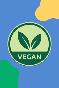 a vegan sticker on the side of a blue sky