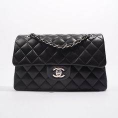 Brand: Chanel Style: Classic Double Flap Size: Small Width: 23cm Height: 14cm Depth: 7cm Handle Drop: 25cm Strap Drop: 45cm Exterior Condition: NEW Interior Condition: NEW Exterior Colour: Black Interior Colour: Black Hardware Colour: Silver Material: Lambskin Leather Serial Code: NFC Chip (KLEXT1PG) Manufactured In: France | Post March 2021 Comes With: Original Box & Original Dustbag Delivery 5-8 or 10-15 working days Please note that during high season and Sale period, delivery times may be affected We accept payment with a Credit card, Debit card, or PayPal.Note: Our Items are totally New High quality Brand Inspired Refurbished. Please make sure you are well aware of it before buying any of the Item. T&C's Apply in case of refunds. Please send us message on below chat to confirm availab Chanel Style, Interior Colour, Chanel Fashion, Handbag Wallet, Wallet Accessories, Black Hardware, Classic Flap, Lambskin Leather, Colorful Interiors