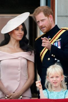 the duke and princess of cambridge with their children at troop's annual parade in london