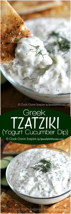 greek tzatzki yogurt cucumber dip