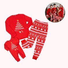 [CHRISTMAS THEME PAJAMA SET]: Our family matching red pajamas set adorned with glitter Christmas tree and santa claus patterns, which exude holiday magic. The vibrant red color adds an extra dose of festive flair, making your family stand out as you celebrate the most wonderful time of the year. each set includes pajamas for mom, dad, and the kids, and even a special outfit for your beloved pet, ensuring that the whole family can join in the fun.
[COMFORT AND SOFT]: Crafted from soft, skin-friendly, and lightweight cotton material, our family pajama set guarantees comfort like no other. Whether you're sipping hot cocoa, exchanging gifts, or playing board games, these pajamas provide the perfect attire for relaxed holiday celebrations. You'll feel at ease while looking effortlessly festive. Family Matching Christmas Sets For Pajama Party, Family Matching Sets For Christmas Pajama Party, Family Matching Holiday Winter Sleepwear, Holiday Matching Long Sleeve Sets, Cotton Long Sleeve Sets For Holiday, Family Matching Christmas Loungewear Sets, Family Matching Red Christmas Sets, Festive Family Matching Red Sleepwear, Family Matching Holiday Festive Sleepwear