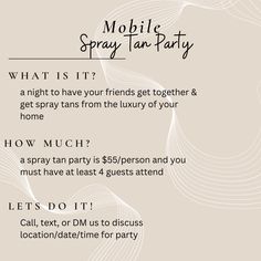 October Spray Tan, Spray Tan Giveaway Ideas, Pre Tanning Tips, Spray Tanning Price List, Reasons To Get A Spray Tan, Dolce Glow Spray Tan, Fall Spray Tan Quotes, Spray Tan Promotion Ideas