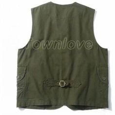 Fashion Leisure Men's Sleeveless Single Breasted Vest Vintage Loose Tops | eBay Casual Khaki Sleeveless Vest, Casual Sleeveless Khaki Vest, Khaki Cotton Tank Top, Khaki Cotton Sleeveless Tank Top, Khaki Sleeveless Cotton Tank Top, Sleeveless Khaki Cotton Tank Top, Sleeveless Tank Top With Pockets, Green Sleeveless Tops With Pockets, Military Style Sleeveless Vest With Pockets