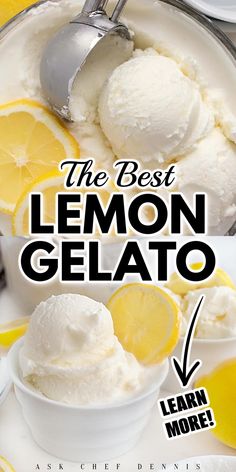 the best lemon gelato recipe