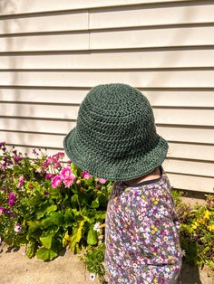 Beat the sun with this lightweight 100% cotton bucket hat. It's darling! Green Cotton Bucket Hat For Outdoor, Green Cotton Outdoor Bucket Hat, Adjustable Cotton Cloche Hat, Adjustable Cotton Cloche Cap, Cotton Fedora Sun Hat, Green Brimmed Hat For Everyday Wear, Green Brimmed Everyday Hat, Spring Everyday Bucket Hat, Everyday Spring Bucket Hat