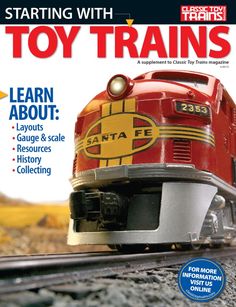 the cover of toy trains magazine