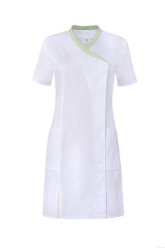 White Nurse Dress, Medical Scrubs Fashion, Medical Fashion, Scrubs Dress, Chef Clothes