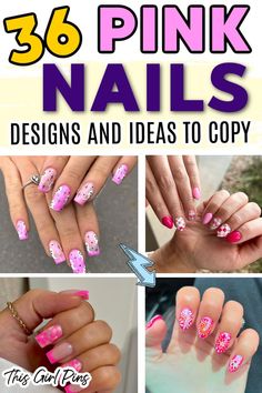 30 gorgeous pink nails designs perfect for summer or any time of year like Valentine's Day, etc. Bright hot pink to soft light pink nail ideas you can copy at home or bring to your salon to have them do. Trendy pink nail aesthetic from simple hearts to detailed designs.