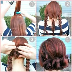 Elsa corontation hair Sanggul Modern, Simple Updo, Makeup Tip, Easy Hairstyle, Hair And Beauty, Braided Hairstyles Easy, Long Hairstyles, Popular Hairstyles, Hair Color Ideas