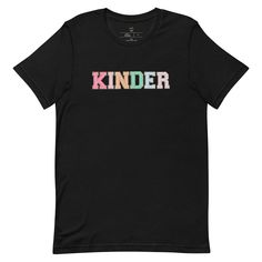 Grab your Kinder Teacher Tshirt, Kindergarten Teacher Shirt (faux patch letters). Hello Kindergarten If you teacher of Kinders this cute shirt is for you!Check out our other collections such as the Feminist -Nevertheless She Taught collection for the teacher in her classroom. Or new, history, kindergarten, math, music, daycare, or preschool teacher. This teacher shirt is the perfect gift for the teacher in your life.**PLEASE NOTE** This design is NOT actual letter patches, but a glitter letter p Kindergarten Teacher Shirts, Teacher Mom, Retro T Shirt, Heather White, Kindergarten Teachers, Prism Color, Fashion Fits, Ash Color, Gray Tshirt