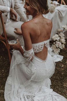 Noah Lace Wedding Dress | Customized High Neck Wedding Gown, Lace Bride, Wedding Dress With Veil, Boho Wedding Dress Lace, Grace Loves Lace, Backless Wedding, Bohemian Wedding Dress, Wedding Dresses For Sale, Backless Wedding Dress