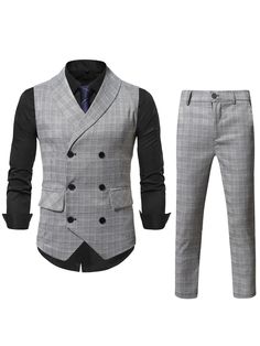 Mens Formal Vest, Boots Outfit Men, Shawl Collar Blazer, Plaid Shawl, Backless Bodycon Dresses