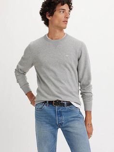 Our Lightweight Housemark Sweater hits the sweet spot of looking put together without putting in the effort. We crafted it with a crew neckline, ribbed edges and an easy, standard fit. Whether you're at a dinner party or a day in the office, this sweater has you covered. An everyday, versatile sweater Cut with a standard fit With ribbed cuffs and hem Finished with our signature housemark logo Crew Neck Sweatshirt With Ribbed Waistband, Basic Crew Neck Top With Ribbed Waistband, Crew Neck Sweater With Ribbed Waistband For Layering, Casual Crew Neck Ribbed Sweatshirt, Casual Ribbed Crew Neck Sweatshirt, Basic Crew Neck Sweater For Layering, Crew Neck Sweater With Ribbing For Fall, Basic Sweater With Ribbed Crew Neck, Fall Crew Neck Sweater With Ribbing