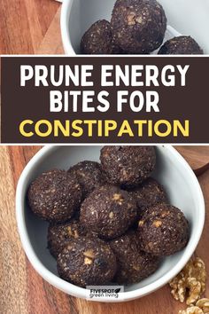 prune energy bites for constipatition