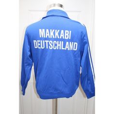 Adidas Vintage Retro Rare Makkabi Deutschland Soccer Track Jacket West Germany Mens Size M Medium 1970's. Size Is Unknown, Please See Measurements. There Is Two Small Marks On Chest As Pictured. No Holes Or Tears. Washed And Ready To Wear. Measures 22" Chest, 17" Shoulders, 22.5" Sleeve And 24" Length. 56 Adidas Vintage, Adidas Jackets, West Germany, Vintage Adidas, Blue Adidas, Track Jacket, Track Jackets, Adidas Men, Shirt Jacket