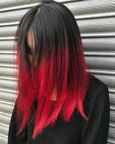 Hair Color Ideas Black Women, Hair Color Ideas Black, Black And Red Hair, Red Hair Color Ideas, Short Scene Hair, Hair Color Underneath, Red Hair Inspo, Hair Streaks