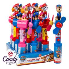 Paw Patrol Toy Candy Fan - 12ct Paw Patrol Toy, Paw Patrol Gifts, Beach Candy, Paw Patrol Characters, Paw Patrol Toys, Yellow Candy, Arabic Letters, Old Fashioned Candy, Orange Candy