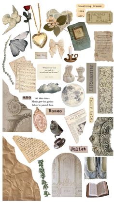 a collage of different types of paper