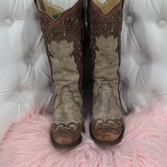 Worn Some But Perfect Condition Texas Cowboy Boots, Texas Cowboy, Leather Cowboy Boots, Boots Leather, Shoes Heels Boots, Cowboy Boots, Shoes Women Heels, Heeled Boots, Cowboy