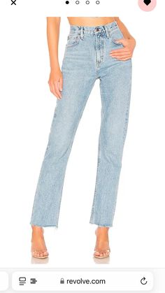 Size 23 Summer Denim Outfits, Spring Summer Fashion Trends, Luxe Loungewear, Agolde Jeans, Straight Crop Jeans, Summer Fashion Trends, Jeans Color, Denim Outfit, Shoulder Sweater