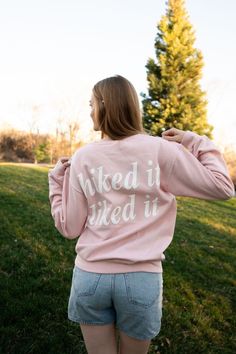 pink hiked it liked it sweatshirt Granola Girl, Go Outside, Outdoor Adventure, Granola, In Style, Are You The One, Nature Inspiration, The Outsiders, Blossom