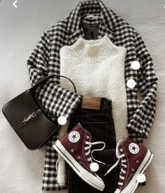 Outfits With Converse, Winter Fashion Outfits, Fall Winter Outfits, Outfits Casuales, Look Fashion, Classy Outfits, Autumn Winter Fashion, Everyday Outfits, Fashion Inspo Outfits