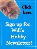 a sign up for will's hobby newsletter with an image of a man