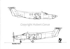 an airplane is shown in two different views, with the top and bottom side facing each other