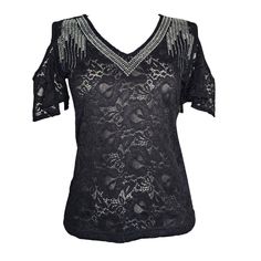 New Nwt Venus Solid All Black Studded V Neck Lace Top Womens Size M Medium This Is New With Tags. Pictures Are Of Actual Item You Will Receive. Measurements (Laying Flat): Shoulder To Shoulder- Approximately 15 In. Underarm To Underarm- Approximately 17 In. Length- Approximately 22 In. Fast Shipping With Usps Tracking. Please Let Me Know If You Have Any Questions. Thanks! Ssb4 Black V-neck Lace Top For Summer, Casual V-neck Lace Top For Party, V-neck Lace Top For Summer Nights Out, V-neck Lace Top For Night Out In Summer, Lace Top V-neck For Night Out, Womens Lace Tops, Neck Lace, All Black, Lace Top