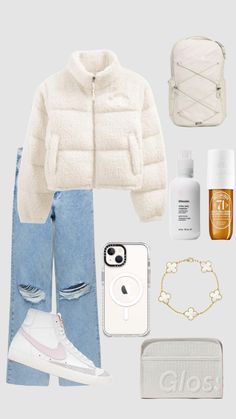 #preppy #outfitinspo #cute Preppy Outfits Aesthetic Winter, Preppy Winter Clothes, Preppy White Winter Cardigan, Preppy Cold Weather Outfits, Cheap Preppy Winter Cardigan, Preppy Winter Outfits Cold Weather, Preppy Lazy Outfits Winter, Preppy Winter Outfits Sweatpants, Preppy Winter Fits