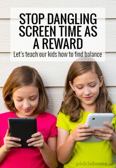 Stop dangling screen time as a reward... lets teach our kids how to find balance. Behavior Coaching, Family Council, Kids Technology, Family Tips, Screen Free Activities