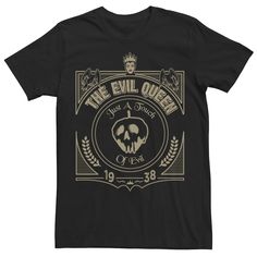 Get to the core of style with this men's Snow White Evil Queen tee. Â© Disney Crewneck Short sleeves FABRIC & CARE Cotton Machine wash Imported Color: Black. Gender: male. Age Group: adult. Pattern: Graphic. Material: Cotton / Poly. Evil Queen Poison Apple, Snow White Evil Queen, The Evil Queen, Queen Tee, Disney Watches, Poison Apple, Bad Apple, Poison Apples, Queen Tshirt