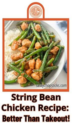 This Chinese string bean chicken recipe, inspired by Panda Express, is packed with juicy chicken breast chunks, fresh green beans, and a savory stir-fry sauce. In this article, I'll explore the ingredients, preparation, and cooking techniques that make string bean chicken a favorite dish your family will enjoy. Read on to learn how to make this dish like a pro! String Bean Chicken Recipe, String Bean Chicken, Panda Express Copycat, Chicken Entree, Juicy Chicken Breast, Flexitarian Recipes, Asian Meals, Better Than Takeout, String Bean