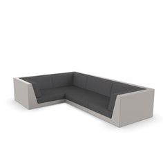 the corner sofa is designed to look like it could be used as an office or living room