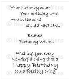 a birthday card with the words happy birthday written on it