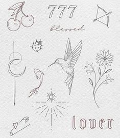 Tattoo Ideas Sci Fi Tattoos, Tattoo Main, Small Girly Tattoos, Cherry Tattoos, Flame Tattoos, Aesthetic Ootd, Red Ink Tattoos, Cute Tiny Tattoos, Hummingbird Tattoo