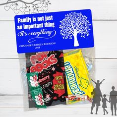 family is not just an important thing it's everything personalized candy gift bag