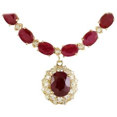 Impressive Diamond 18 Karat Yellow Gold Ruby Pendant Necklace for Her Luxury Ruby Meenakari Necklace, Ruby Pendant Necklace, Ruby Necklace Pendant, White Gold Pendant Necklace, Modern Jewellery, Gold Pendants, Ralph Macchio, Jewellery Brand, Necklace For Her