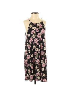 Forever 21 Casual Dress Size: X-Small Black Dresses - used. No Fabric Content, Shift, Scoop Neck, Floral, Short, Sleeveless | Forever 21 Casual Dress - Shift: Black Floral Dresses - Used - Size X-Small Black Floral Dresses, Black Print Dress, Small Black Dress, Black Casual Dress, Black Dresses Casual, Floral Dresses, Floral Dress Black, Black Casual, Casual Dresses For Women