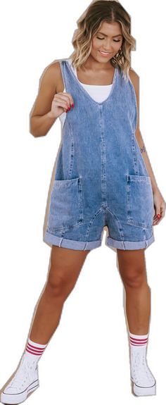 Denim Shortalls, Baggy Denim, Everyday Chic, Denim Romper, Bib Overalls, Chic Boutique, Vintage Aesthetic, Bibs, Unique Pieces