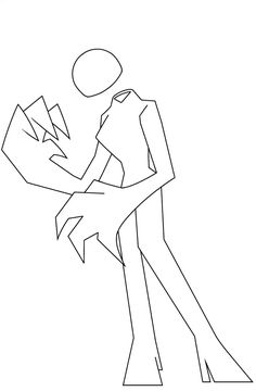 a black and white drawing of a person holding a piece of paper in his hand