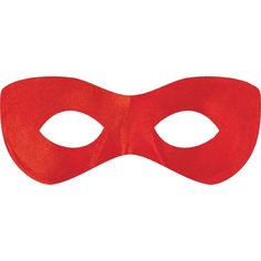 a red mask on a white background