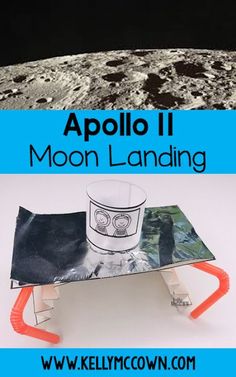 an image of the moon landing with text overlay