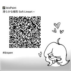 an image of a qr code with a cartoon character looking at it's face