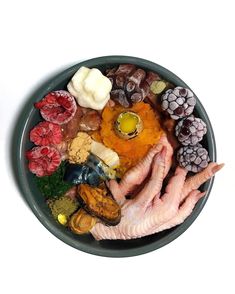 a bowl filled with different types of food