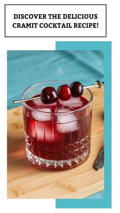 Indulge in the delightful flavors of fall with our Cramit cocktail recipe! This delicious drink combines the tangy goodness of cranberry juice with the sweet notes of amaretto, creating the perfect autumnal libation. Whether you're hosting a gathering or simply looking to cozy up at home, this easy-to-make cocktail is sure to impress your guests. Sip on this festive concoction and elevate your next happy hour with a touch of seasonal flair. Cranberry Cocktails, Cozy Fall Drinks, Easy To Make Cocktails, Fall Drink, Berry Crumble