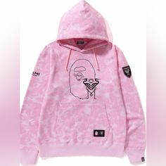 Brand New With Tags Bape Pink, Inter Miami Cf, Inter Miami, Professional Soccer, Major League Soccer, Womens Sweatshirts Hoods, Soccer Club, Bathing Ape, 30th Anniversary