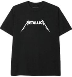 Metallica Merch, Metallica T Shirt, Rock Band Tees, Classic Rock Bands, T Shirt Png, T Shirt Image, Band Shirts, Classic Logo, Classic Rock